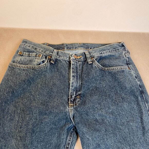Wrangler Mens Jeans 33x30 Straight Leg Blue 100% Cotton Durable Casual Denim - Picture 8 of 10
